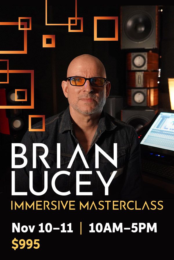 Brian Lucey Immersive Masterclass