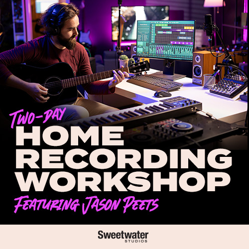 Two-Day Home Recording Workshop featuring Jason Peets flyer